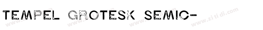 Tempel Grotesk SemiC字体转换